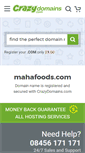 Mobile Screenshot of mahafoods.com